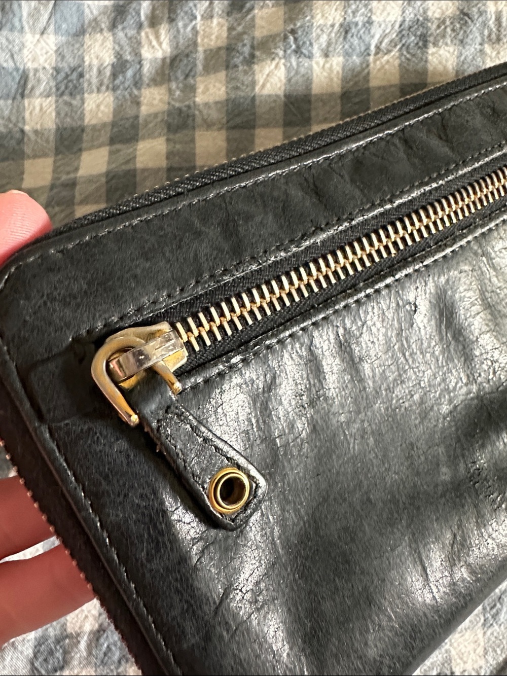 Miu miu black leather zipper wallet - Picture 4 of 7